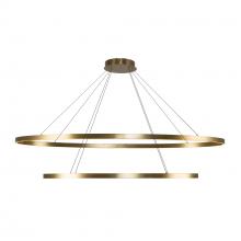  CH79253-BG - Ovale 2 Layer Brushed Gold LED Chandelier