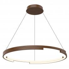  PD52732-WT-UNV - Anello Minor 32-in Walnut LED Pendant