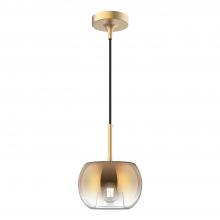  PD57508-BG/CP - Samar 8-in Brushed Gold/Copper 1 Light Pendant