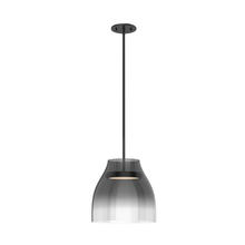  PD62012-BK/SM - Trinity 12-in Black/Smoked LED Pendant