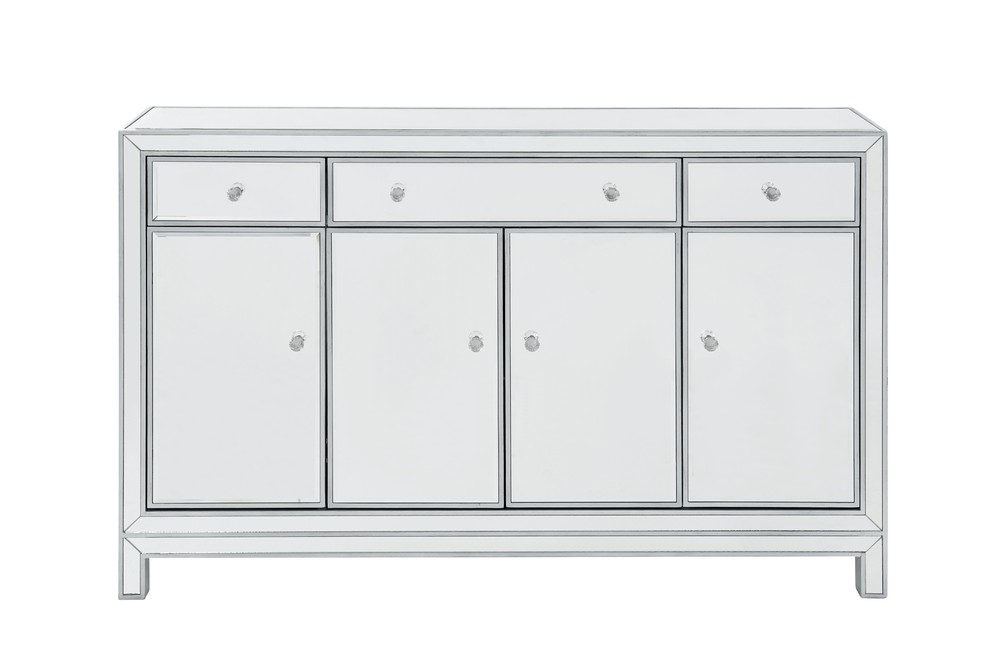 Buffet Cabinet 3 Drawers 4 Doors 56in W X 13in D X 36in H In