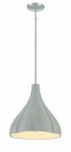  P1888-084C - 1 LIGHT PENDANT IN METAL & CEMENT