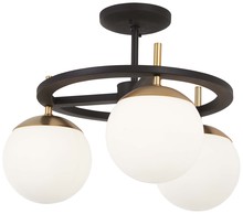  P1357-618 - 3 LIGHT SEMI FLUSH