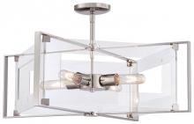  P1403-613 - 4 LIGHT SEMI FLUSH (CONVERTIBLE TO PENDANT)