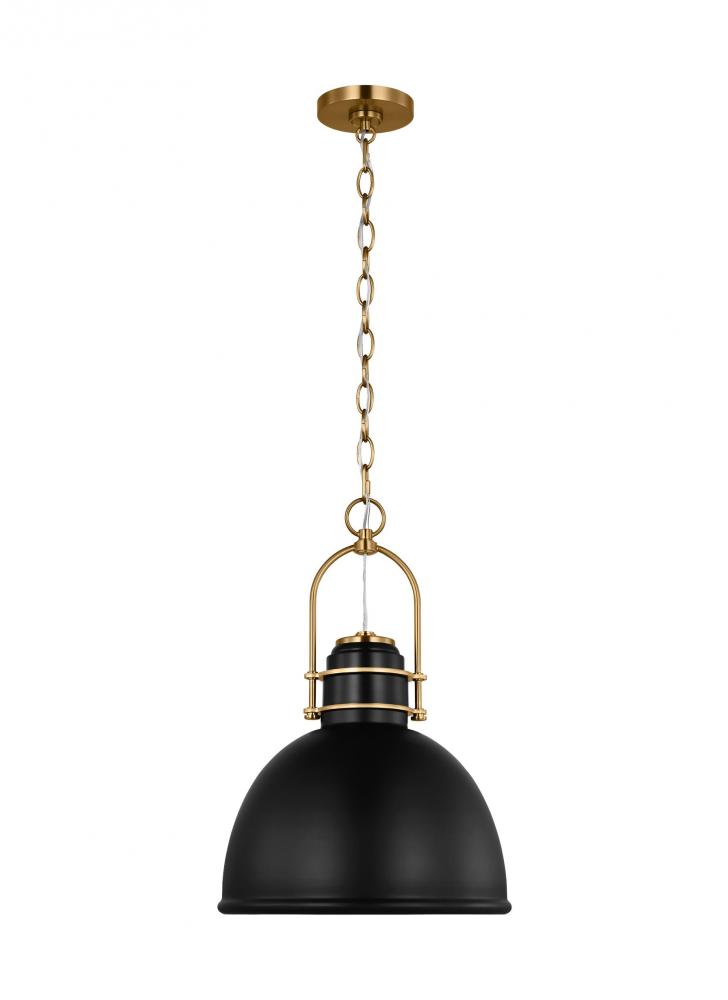 Upland Mid-Century 1-Light Indoor Dimmable Extra Large Pendant Ceiling Hanging Chandelier Light