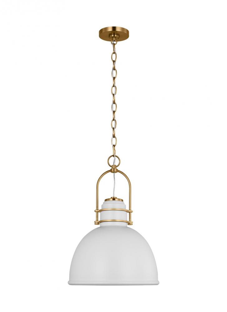 Upland Mid-Century 1-Light Indoor Dimmable Extra Large Pendant Ceiling Hanging Chandelier Light