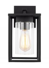Visual Comfort & Co. Studio Collection 8531101EN7-12 - Vado transitional 1-light LED outdoor exterior small wall lantern sconce in black finish with clear