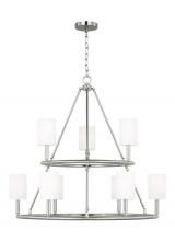Visual Comfort & Co. Studio Collection DJC1099BS - Egmont Traditional 9-Light Indoor Dimmable Extra Large Chandelier