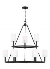 Visual Comfort & Co. Studio Collection DJC1099MBK - Egmont Traditional 9-Light Indoor Dimmable Extra Large Chandelier