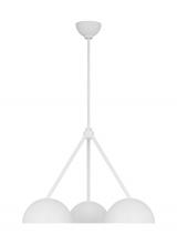 Visual Comfort & Co. Studio Collection LXC1043CPST - Beaunay Casual 3-Light Indoor Dimmable Medium Chandelier