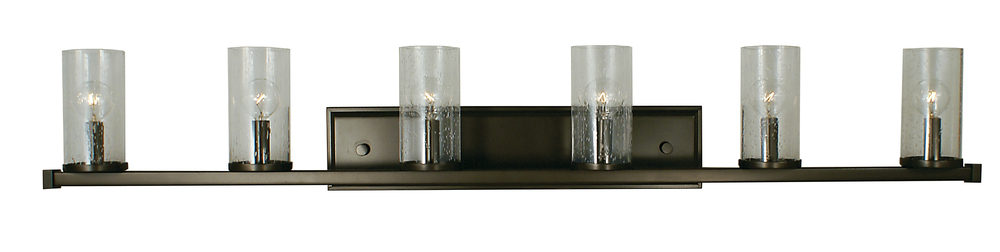 6-Light Brushed Bronze Compass Sconce