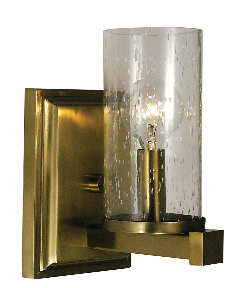 1-Light Brushed Nickel Compass Sconce