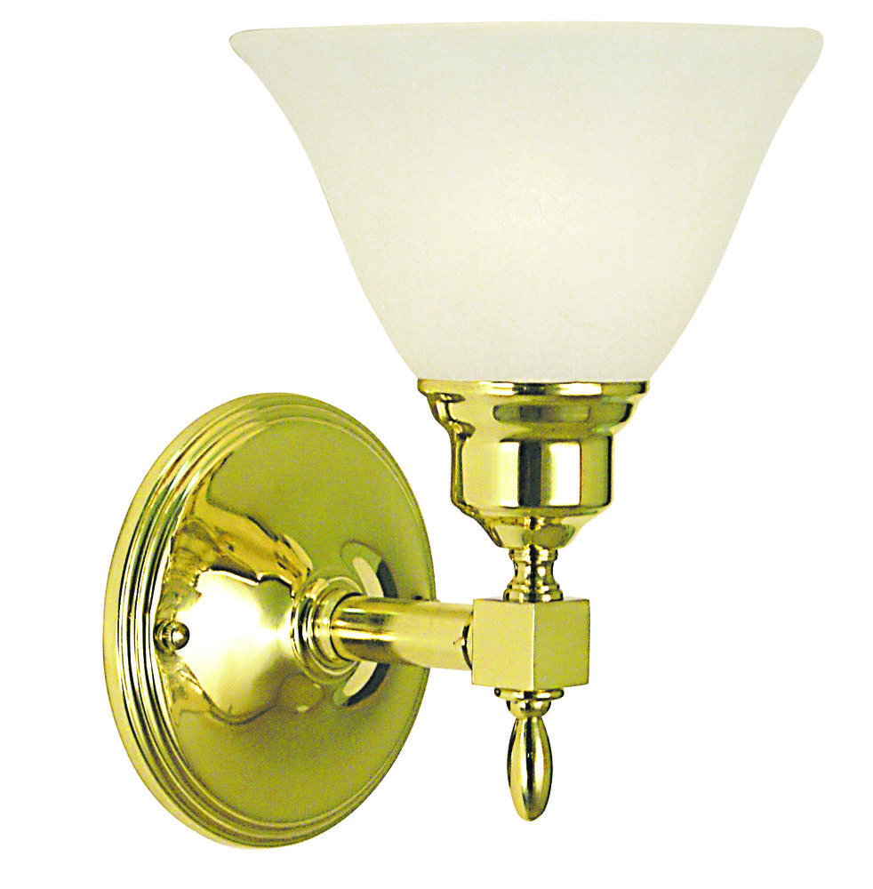 1-Light Polished Brass Taylor Sconce