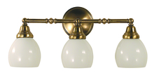 Framburg 2429 AB - 3-Light Antique Brass Sheraton Sconce