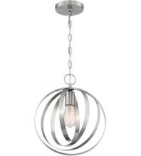  60/7046 - Pendleton - 1 Light Pendant with- Brushed Nickel Finish