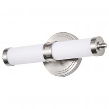 Nuvo 62/1534 - Kagen Small Vanity; LED; Brushed Nickel Finish; White Acrylic Lens