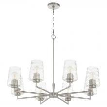  6204-8-65 - Goodwin 8 Light Chandelier, Satin Nickel