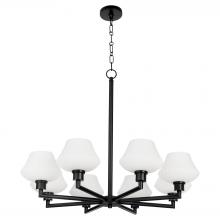  6221-8-59 - Cassini 8 Light Chandelier, Matte Black