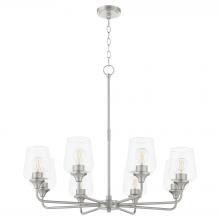  6313-8-65 - Raymond 8 Light Chandelier, Satin Nickel