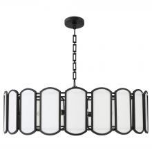  824-8-59 - Belleview 8 Light Pendant |Matte Black