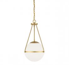  M7025NB - 1-Light Pendant in Natural Brass