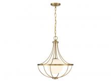  M7047NB - 1-Light Pendant in Natural Brass