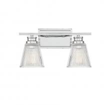  M80040CH - 2-Light Bathroom Vanity Light in Chrome