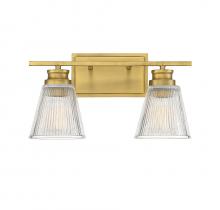 Savoy House Meridian M80040NB - 2-Light Bathroom Vanity Light in Natural Brass