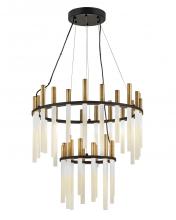  FR30708BLK - Medium LED Multi Tier Chandelier